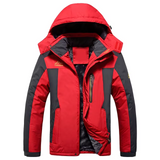 Warme und wasserdichte Winterjacke für Männer - Antonio – Rot