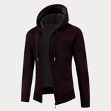 Lässige Kapuzenjacke für Herren – Violett