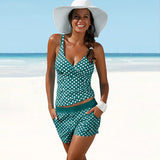 Margo - Bademode mit Polka Dot-Set – Grün