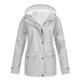 Stylische Regenjacke für Damen | Warme – Silber