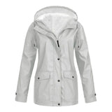 Regenjacke Damen Warm Gefüttert | Winddicht & Elegant – Silber