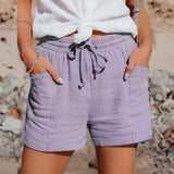 MINA - Elegante Shorts für Frauen – Lila