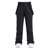 Unisex-Skihose mit Trägersystem | wintertauglich – Schwarz