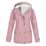Stylische Regenjacke für Damen | Warme – Rosa