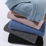Klassische Pullover für Herren – Himmelblau - Rundhals