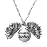 Silberner Sonnenblumen-Anhänger – Silber
