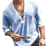 Malen | Stylische & Luftige Sommerbluse für Herren – Blau