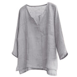 Bianca - Hørbluse - Sommer Chic – Grau