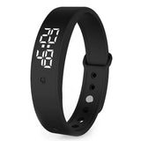VibeFit V9 – Elegante wasserdichte Smartwatch mit geräuschlosen Alarmen – Schwarz