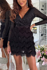 Heidi | Cocktail Minikleid für Partys – Schwarz