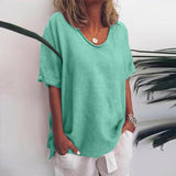 Johanna | Elegantes Shirt mit Rundhalsausschnitt – Grün