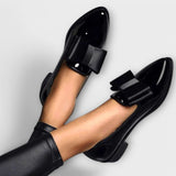 Liana | Mokassins Premium Elegant mit Schleife – Schwarz