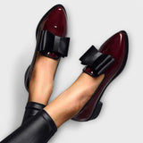 Liana | Mokassins Premium Elegant mit Schleife – Rot