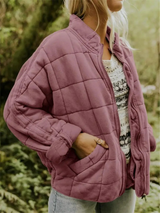 Oversized Gefütterte Übergangsjacke - Eliza – Rosa