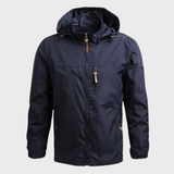 Herren Kapuze Regenjacke | Wasserdichte – Blau