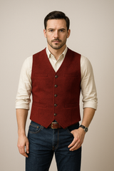 Henrik Blazer-Weste – Rot