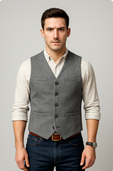 Henrik Blazer-Weste – Grau