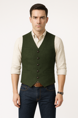 Henrik Blazer-Weste – Grün