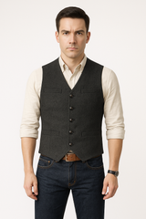 Henrik Blazer-Weste – Schwarz