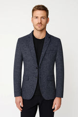 Herren Blazer | Slim-Fit mit Knopfleiste und klarer Silhouette – Blau
