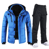 Herren Skianzug | Zweiteilige Ausführung Jacke Latzhose – Blau