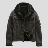 Herren-Bikerjacke Im Klassischen Stil - Mio – Schwarz