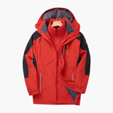 Herren Outdoor Jacke mit Reißverschluss und abnehmbarer Kapuze – Verrotten