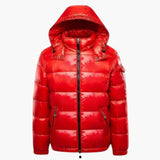 Herren Steppjacke mit Kapuze – Rot