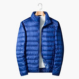 Herren Steppjacke mit Stehkragen – Blau