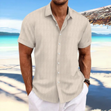 Herren Elegantes Jacquardhemd | Vielseitig und Stilvoll – Khaki