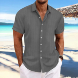 Herren Elegantes Jacquardhemd | Vielseitig und Stilvoll – Grau