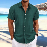 Herren Elegantes Jacquardhemd | Vielseitig und Stilvoll – Grün