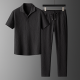 Sebastian | Baumwolle Poloshirt für Herren Baumwolle – Schwarz