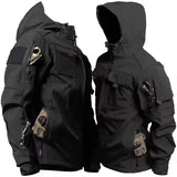Torsten | Softshell Jacke mit Kapuze – Schwarz