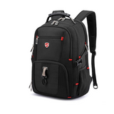 Herren Wasserdichter Laptop Rucksack groß – Schwarz