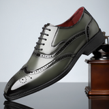 Herren Wingtip Brogue Schnürschuhe - Noel – Grün