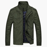Herrenjacke mit Reißverschluss und langen Ärmeln – Groej