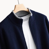 Herrenstrickjacke In Regular Fit - Tyler – Dunkelblau