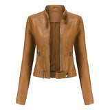 Nadia – zeitloser stil und bequeme vegane jacke für damen – Hellbraun