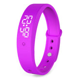 VibeFit V9 – Elegante wasserdichte Smartwatch mit geräuschlosen Alarmen – Lila