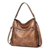 Amelia - luxuriöse Schultertasche – Khaki