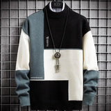 Junpyo - patchwork-pullover | wärmerer pullover – Schwarz