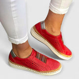 CAROLYN | Stylische Boho Sneakers – Rot