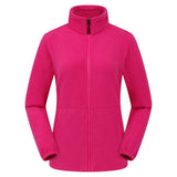 Fleecejacke Damen Mit Reißverschluss | Weich Gefüttert Mit Stehkragen – Rosarot