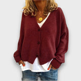 Shamira – Strickcardigan – Kastanienbraun