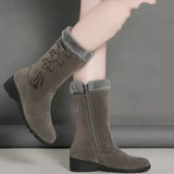 Moderne damenstiefel: stylische schuhe für herbst & winter 2024 – Grau
