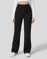 Hoch Taillierte Hose für Elegante Silhouette – Schwarz