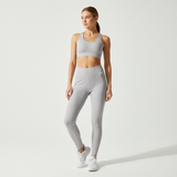 Hoch Taillierte Sportleggings - MoveEase – Grau