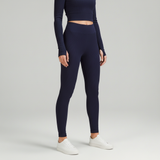 Hoch Taillierte Sportleggings - MoveEase – Dunkelblau
