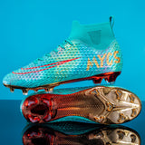 Felix | Hohe Fußballschuhe für mit Exzellenter Traktion – Dunkelblau